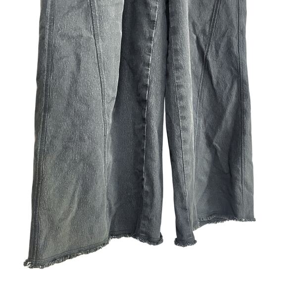 AERIE Soft Landing Wide-Leg Trouser Sweats in Smoked Gray Size S - Picture 5 of 8